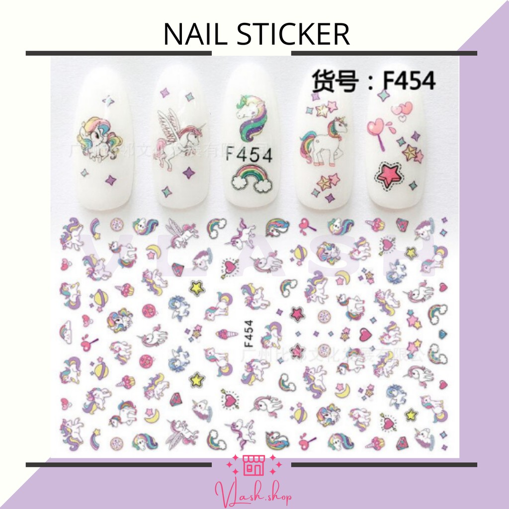 NAIL STICKER UNICORN