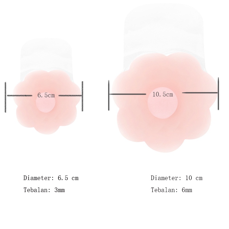 Silicone Nipple Pads / Self Adhesive Nipple Cover /Bras 2pcs/set