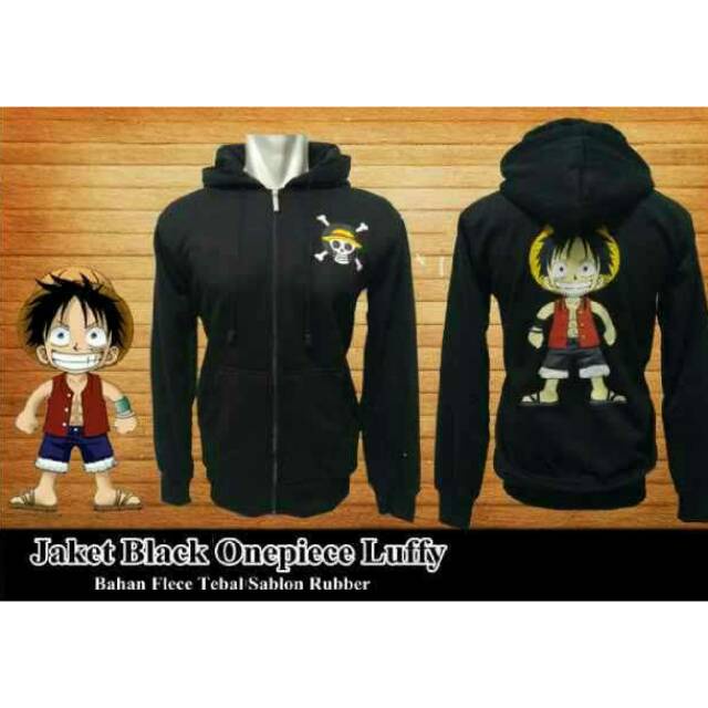 Jaket sweater hoodie pria/wanita anime one piece luffy boy hoodie anak / remaja / dewasa Jaket anime