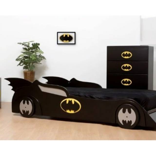 Tempat tidur anak batman + lemari