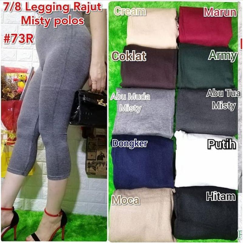 Celana Lejing 7/8 Legging Wanita 7/8