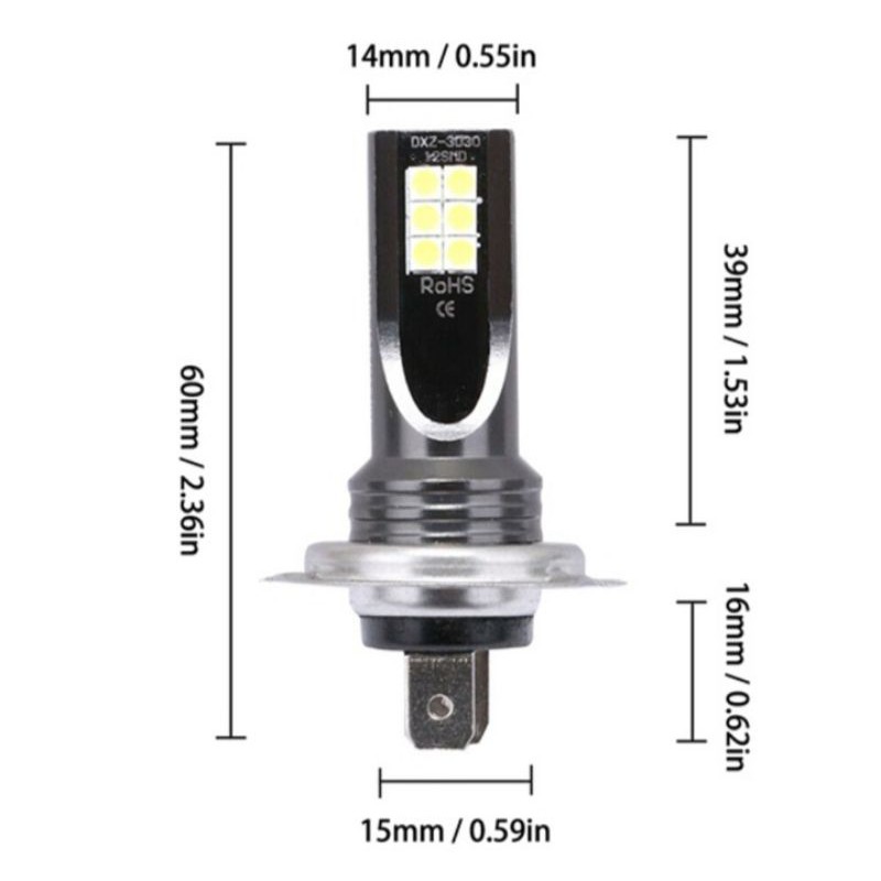 [COD] Lampu Kabut Mobil H7 LED Sepasang