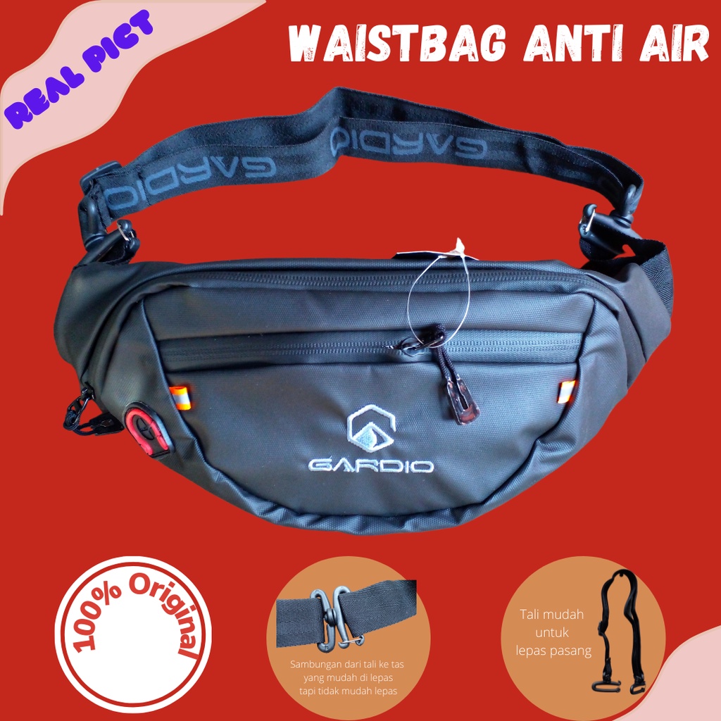 Gardio Tas Selempang Pria Anti Air Original Tas weistbag Tas Distro