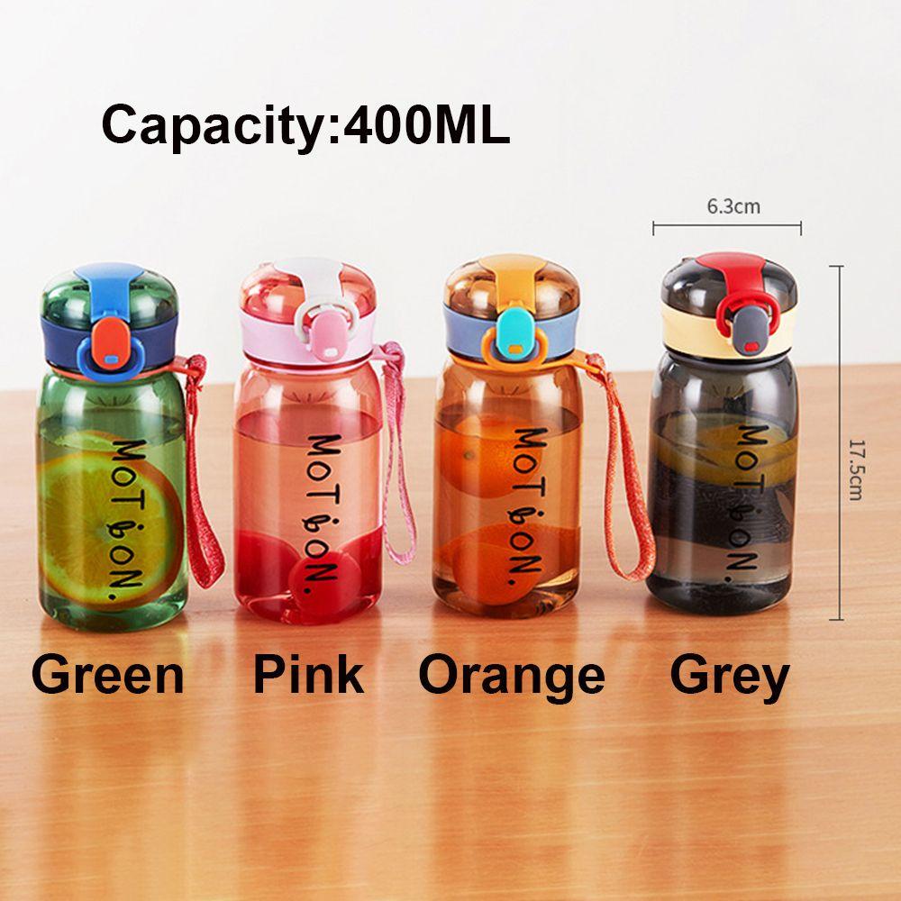 Solighter Botol Air Minum Dengan Skala Anak 400ML Portable Strap Water Cup