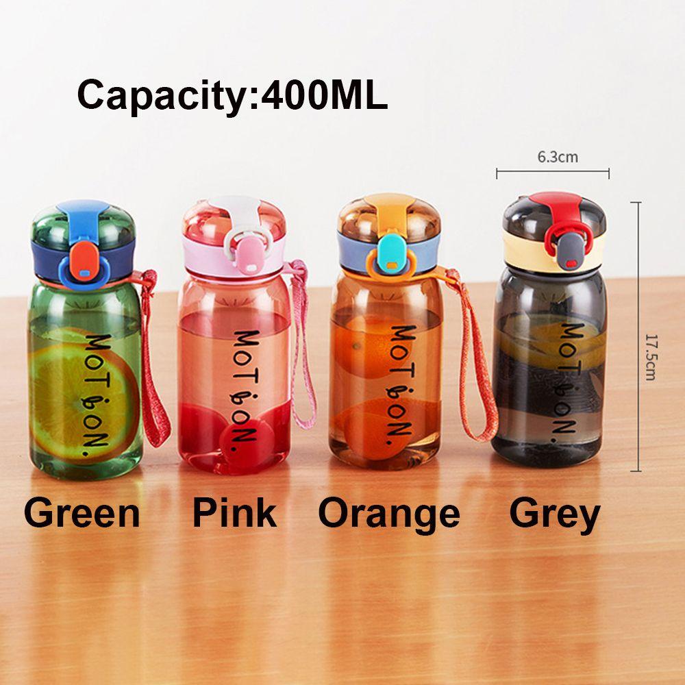 Solighter Botol Air Minum Dengan Skala Anak 400ML Portable Strap Water Cup