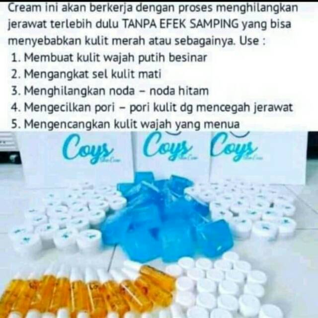 coys skincare 20 paket free 2 pkt n gamis cntk promo hny saptu n minggu sj