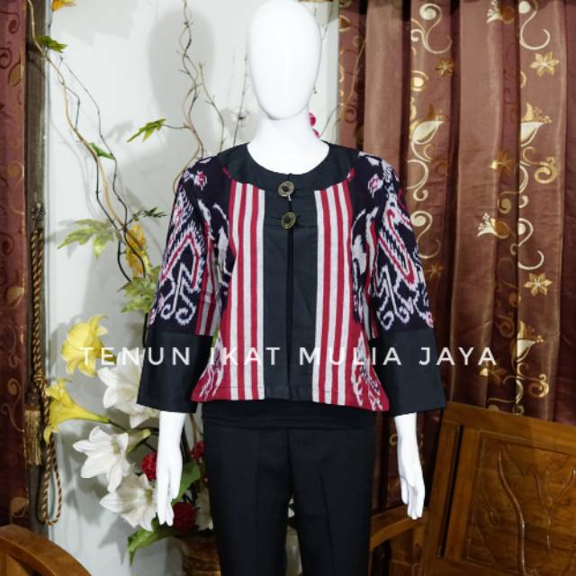 Blazer tenun etnic ntt batik modern
