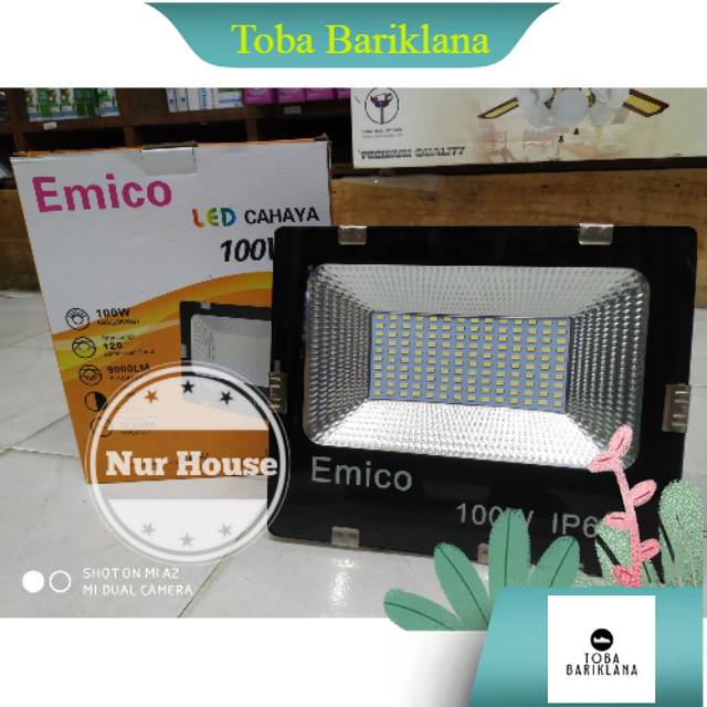lampu sorot led 100 watt lampu taman led emico 100 watt waterproof lampu baner lampu dekorasi