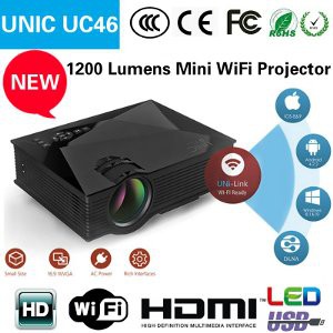PROYEKTOR UC46 MINI LED Projector WIFI UC 46 Termurah
