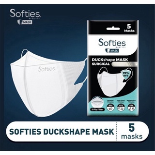 SOFTIES DUCKSHAPE MASK / MASKER DUCKBILL SURGICAL ISI 5 PCS