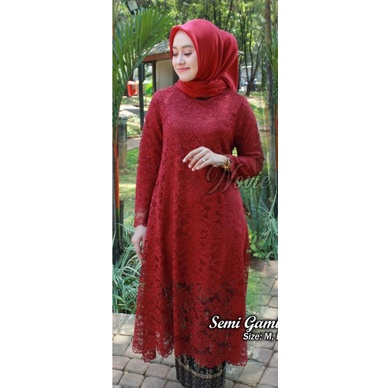 (atasan) kebaya brukat tunik kebaya modern kebaya wanita baju batik wanita atasan wanita kebaya kurung baju kurung wanita brukat real pic