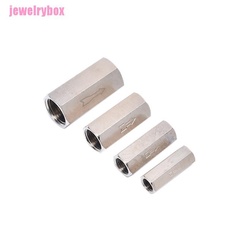[JX] 1/8&quot; 1/4&quot; 3/8&quot; 1/2&quot; BSP Female Thread Brass Pneumatic Check Valve Air Oil Gas