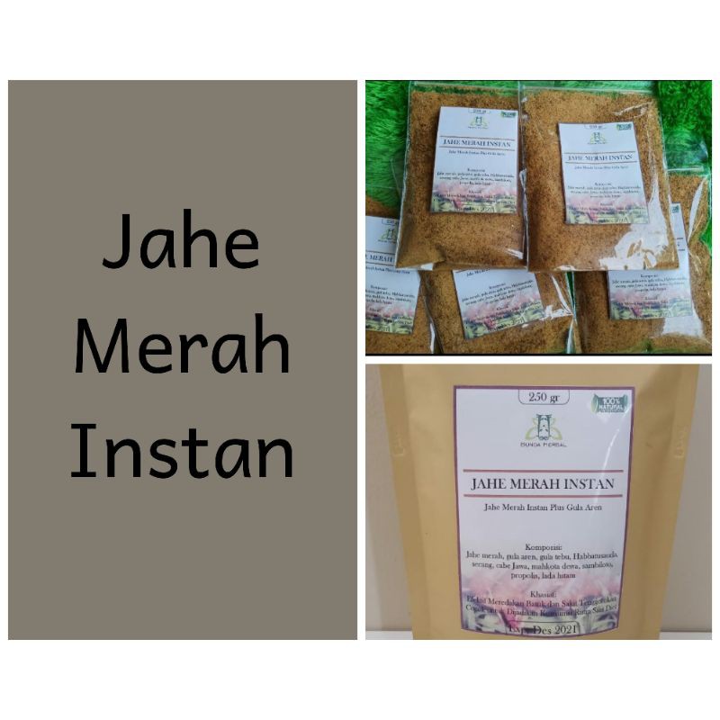 

Jahe merah instan