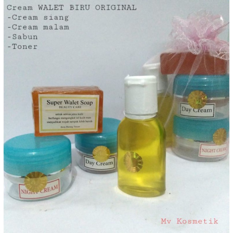 PAKET CREAM WALET BIRU // CREAM WALET BIRU SUPER