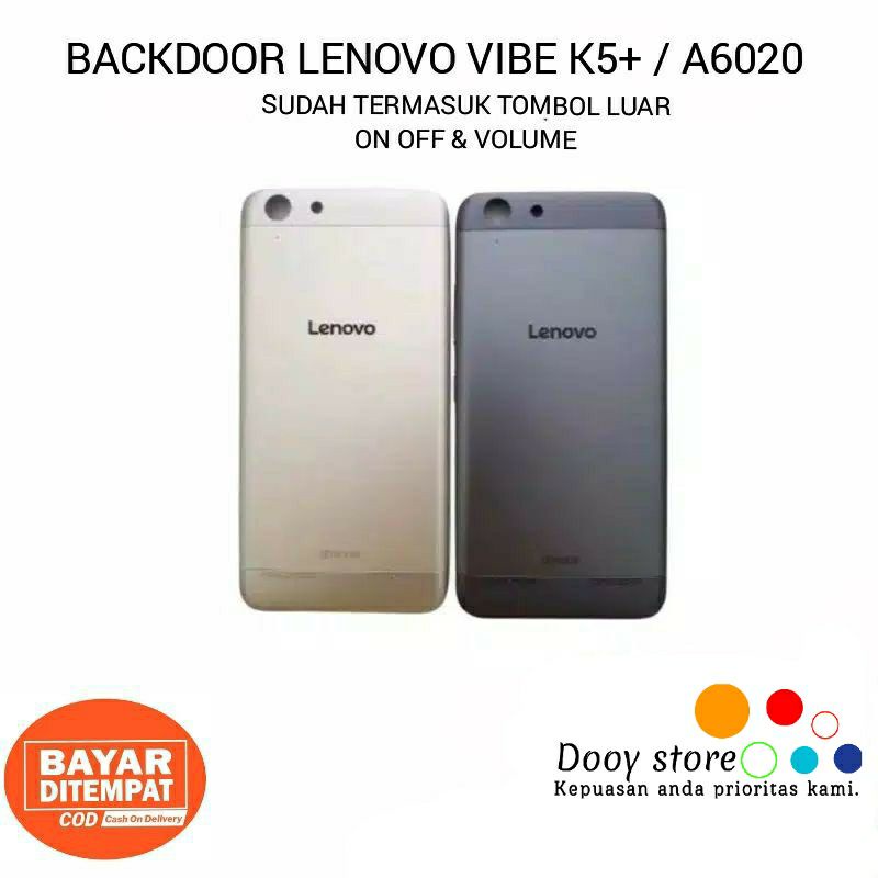 BACKDOOR BACKCOVER TUTUP BELAKANG LENOVO A6020 VIBE K5+ ORIGINAL - CASING KESING A6020
