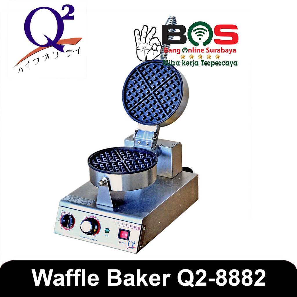 Cetakan Pembuat Kue Waffle Maker Mesin Waffle Elektrik Q2 8882 Q2-8882 Q28882