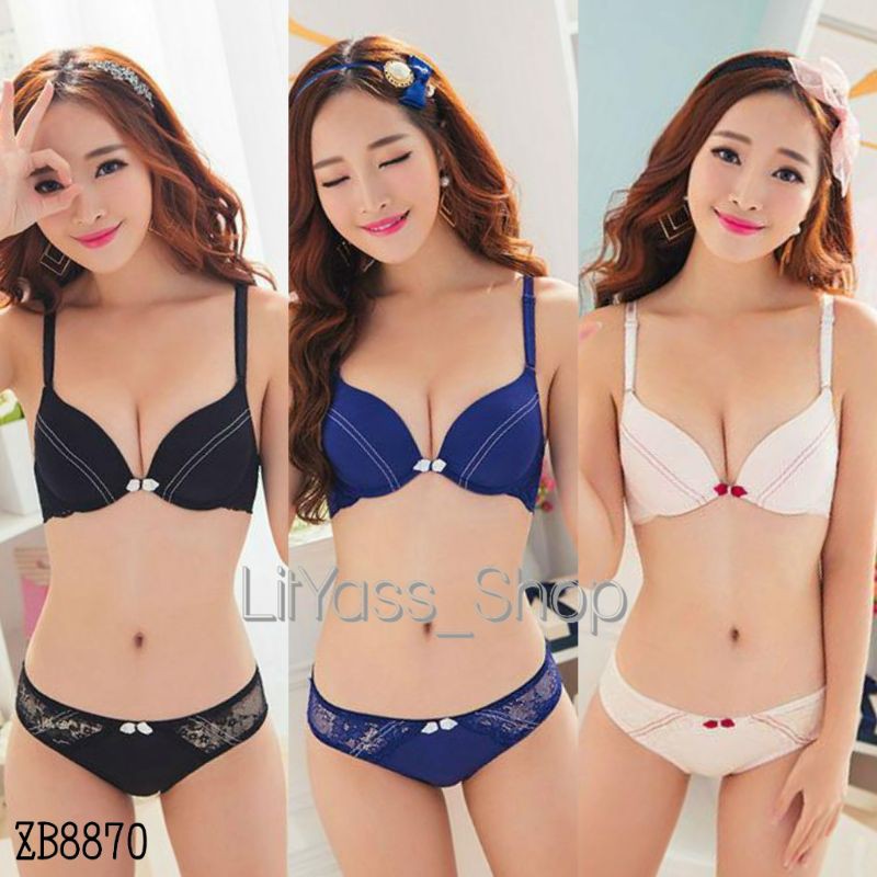 Sexy Bra Set Seksi Lace Dual Stripes Dalaman Wanita Pakaian Dalam Set Bh+Celana Dalam/Panty/Gstring
