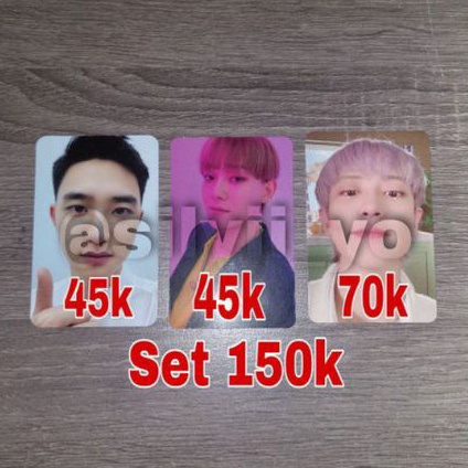 [Baca Desk] Photocard Exo Do Welkit, Chen Love Shot, Chanyeol 1Bv