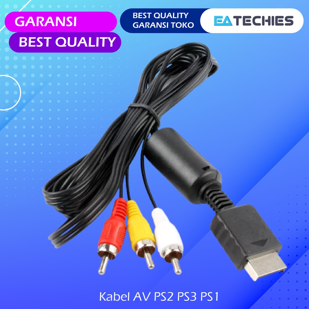 Kabel AV PS2 / PS1 / PS3 100% Original High Quality