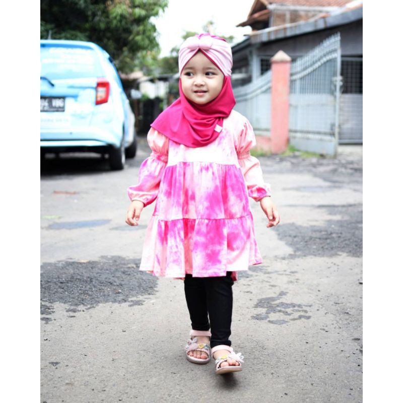 Afsheenastore Tunik Deandra Tyedye By Almahyra Kids