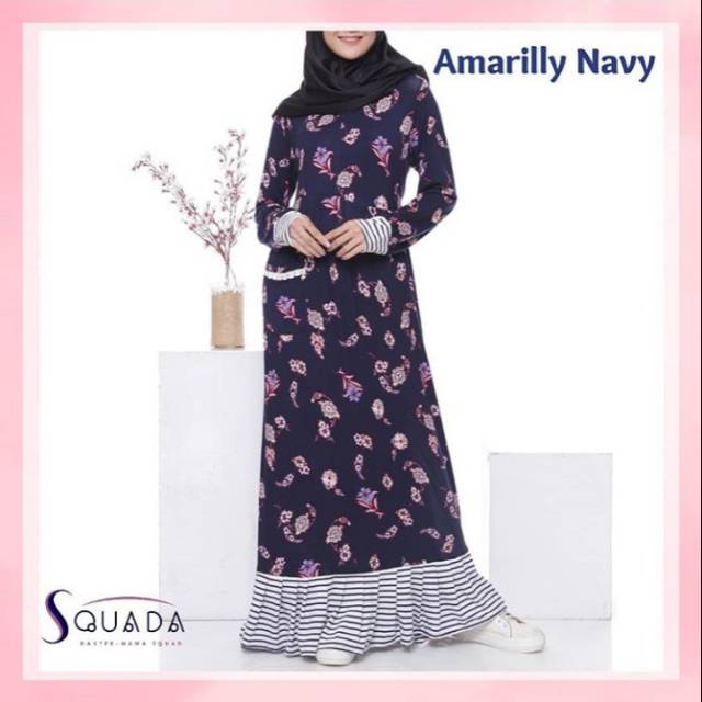 Preloved Squada Daster Mama " Amarily Navy"