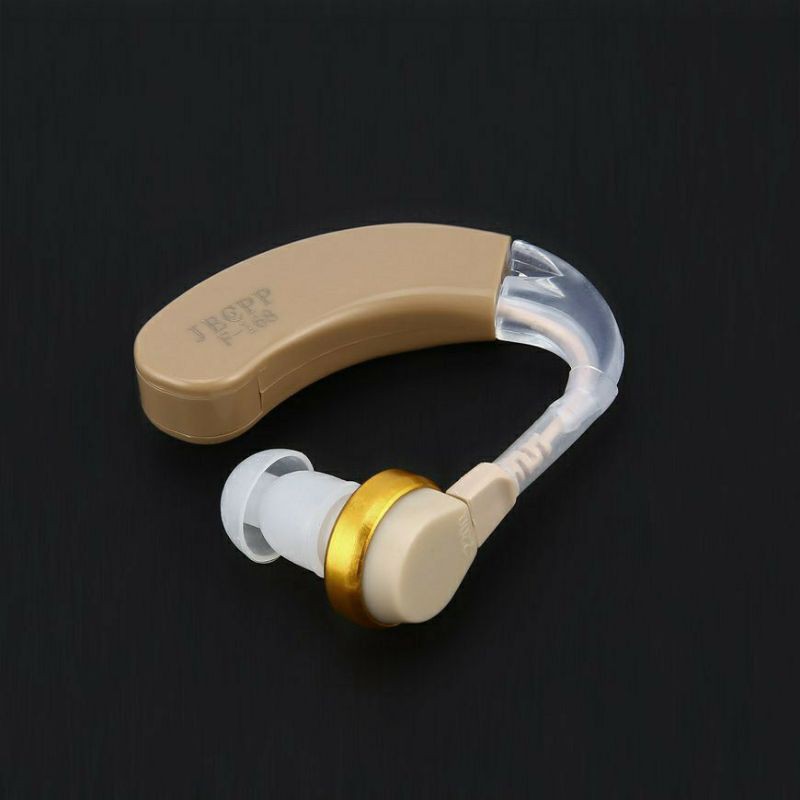 JECPP F-168 Hearing Aid Alat Bantu Dengar / Pendengaran Model BTE Suara Jelas dan Nyaring BUKAN Cybersonic