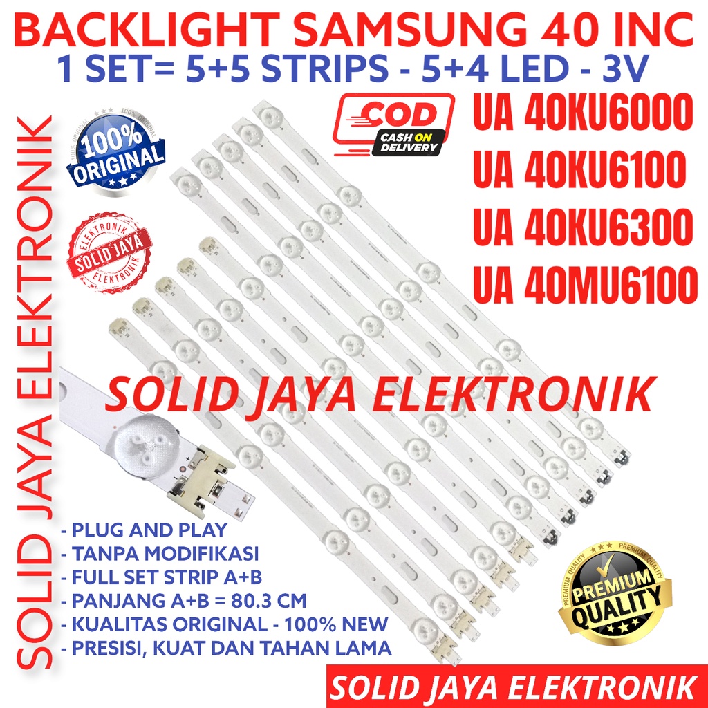 BACKLIGHT TV LED SAMSUNG 40 INC UA 40KU6000 40KU6100 40KU6300 40MU6100 UA40KU6000 UA40KU6100 UA40KU6300 UA40MU6100 LAMPU BL LED 40KU 40MU UA-40KU6000 40KU6100AK 40KU6300AK 40MU6100AK 40MU6100AK UA40KU6000AK UA40KU6100AK UA40KU6300AK UA40MU6100AK