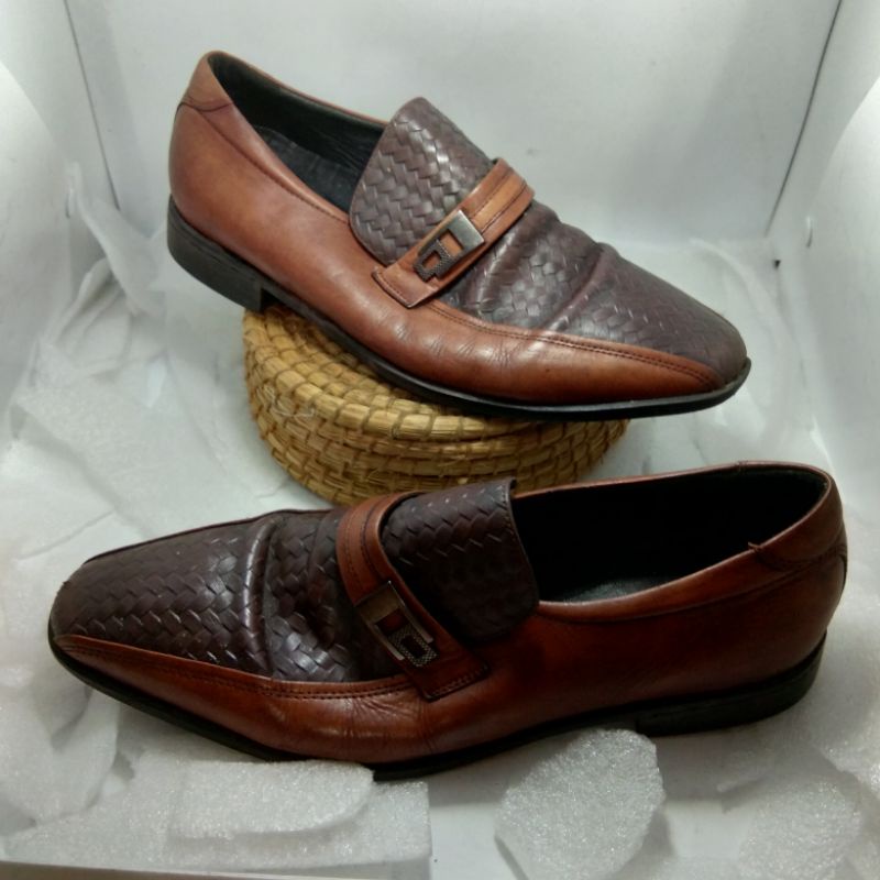 Sepatu kulit merk bocorocco size 40/Sepatu formal/Sepatu pantofel/Sepatu preloved original