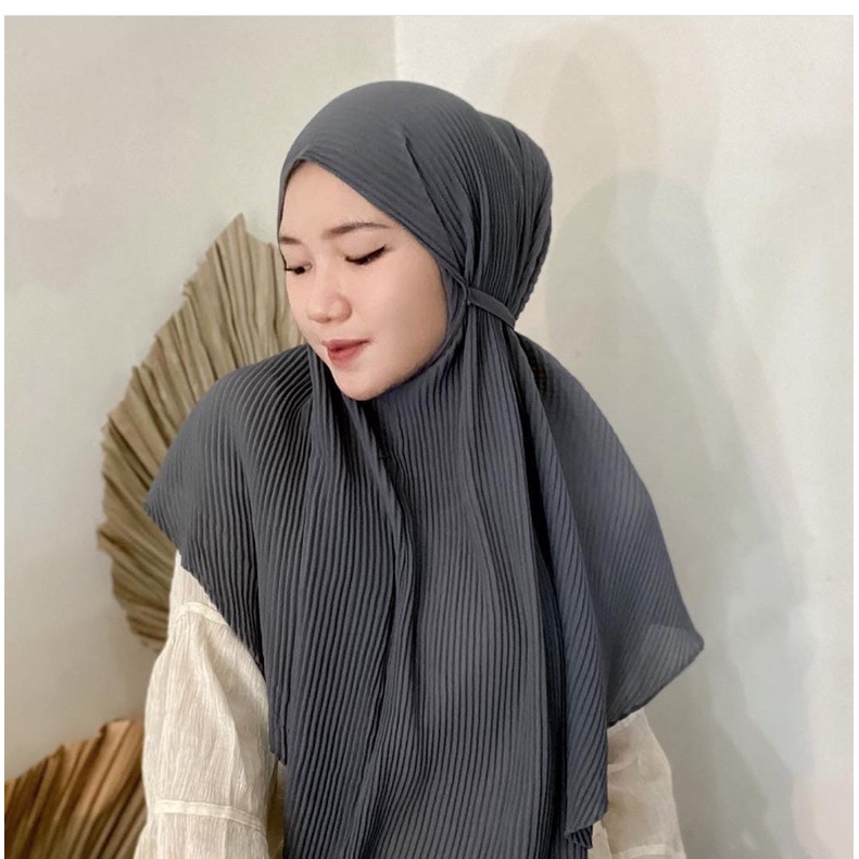 BERGO PLISKET TALI || MARYAM PLISKET CERUTY || HIJAB INSTANT PLISKET