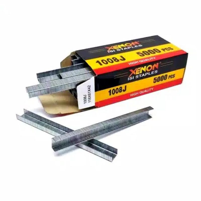 

Refill Isi Staples Paku Tembak Air Stapler Nailer Gun U kotak - XENON 8MM 8 MM 1008J