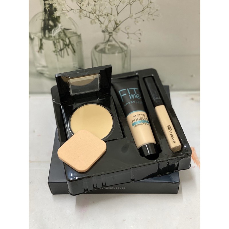 Fit Me Makeup Set 3in1 Stik - MAYBELLINE - Bedak Foundation Concealer