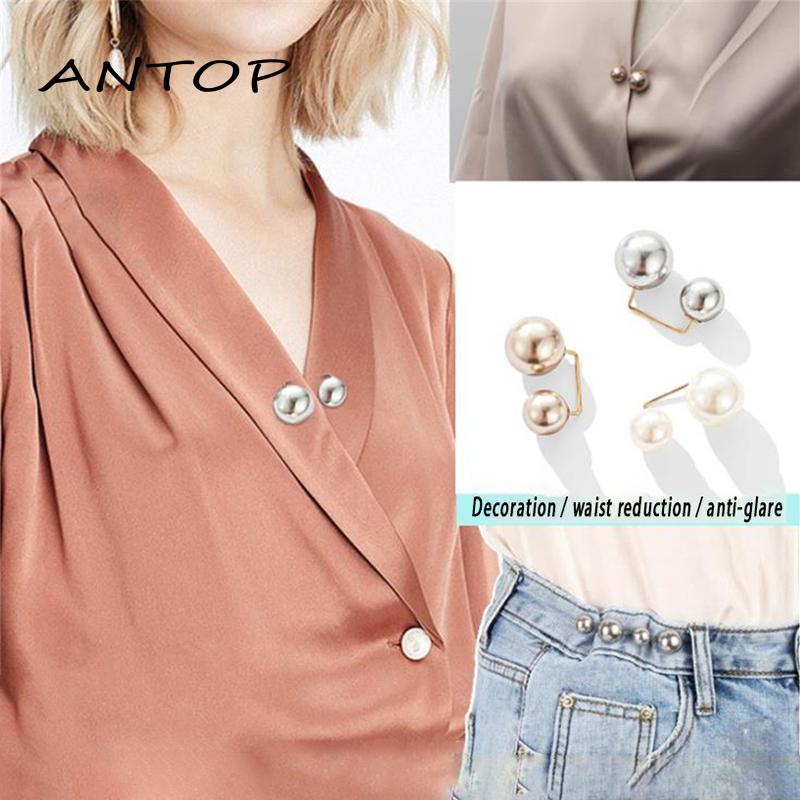 Bros Pin Mutiara Lucu Dengan Gesper Pinggang Adjustable Untuk Wanita