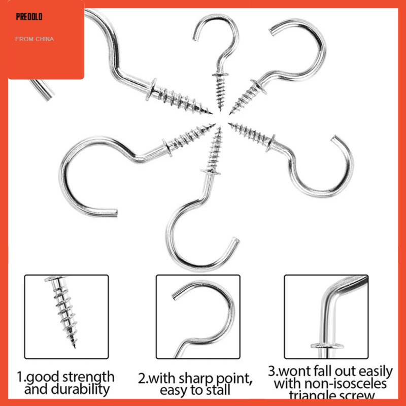 [In Stock] Cup Hook Set High quality 150 Pcs Ceiling Hooks for Hanging Lights Kitchen