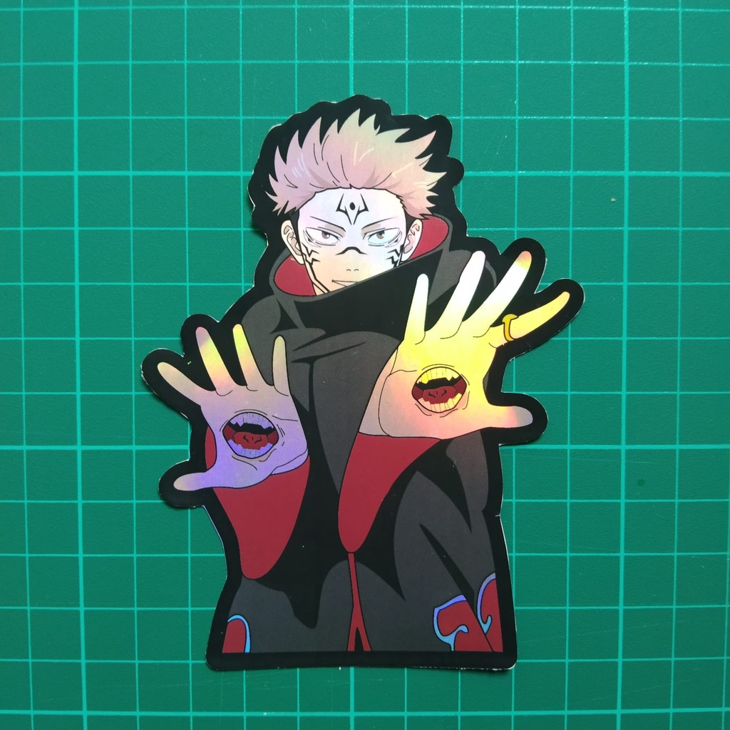 Jujutsu Kaisen Hologram Stiker Anime - Sukuna