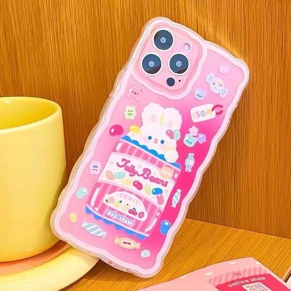 Soft Case Hp Gambar Kartun Kelinci Untuk IPhone 13pro Max / 12 / 11 / XS / XR / X / 8 / 7 / 6 / 6s / Plus / Se202020