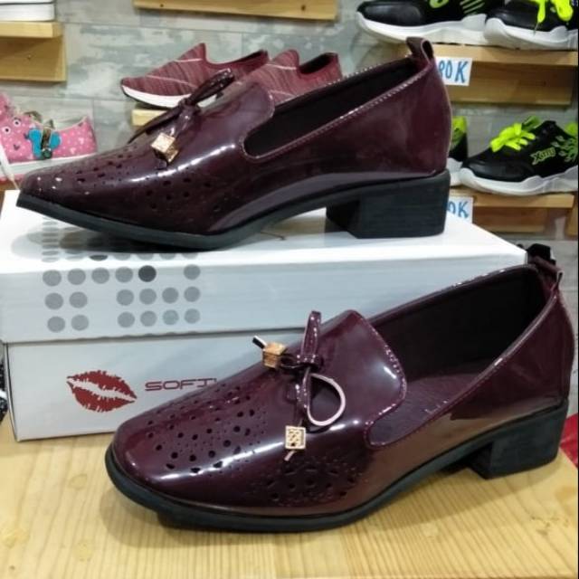 Sepatu pantopel wanita sofiya 701-7 red