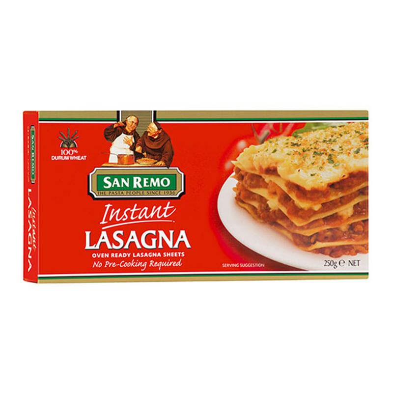 

SAN REMO Pasta Lasagna Instant 250gr