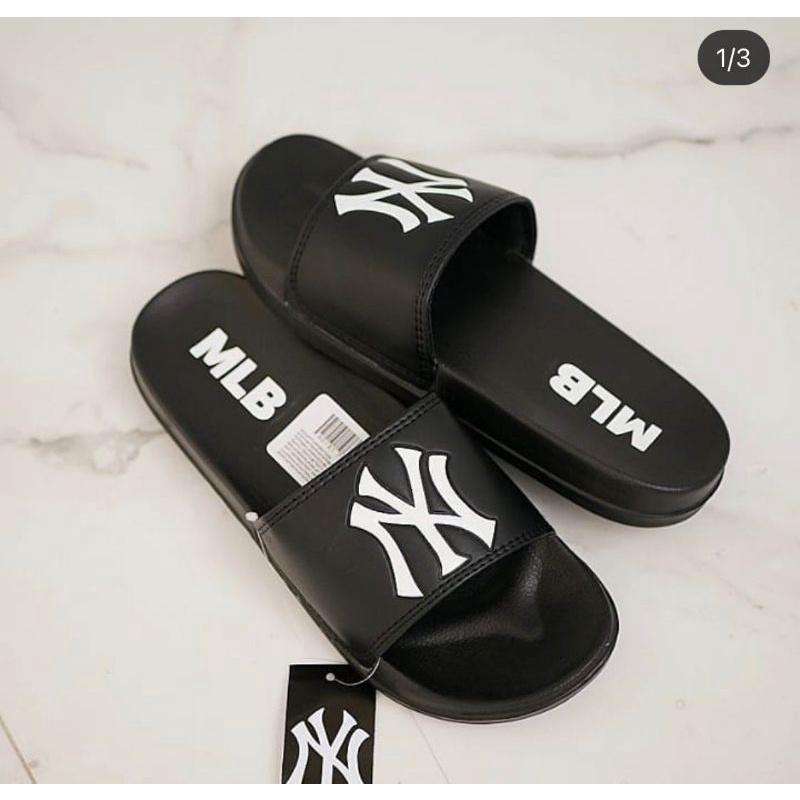 SANDAL SLOP NY mlb || sandal slip-on pria&amp;wania KUALITAS PREMIUM !!!