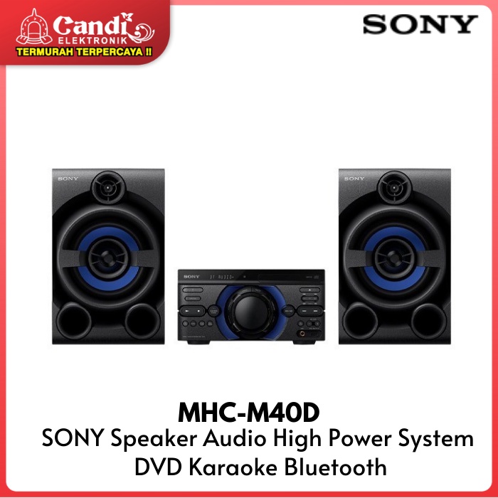 SONY Speaker Audio High Power System MHC-M40D with DVD Karaoke Bluetooth