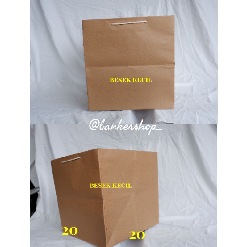 

Besek Kecil / paperbag persegi / paperbag coklat / paperbag craft