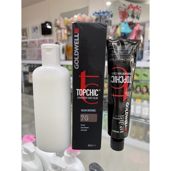 Goldwell Topchic Hair Color 60ml &amp; Oxydant 120ml Kode 7G