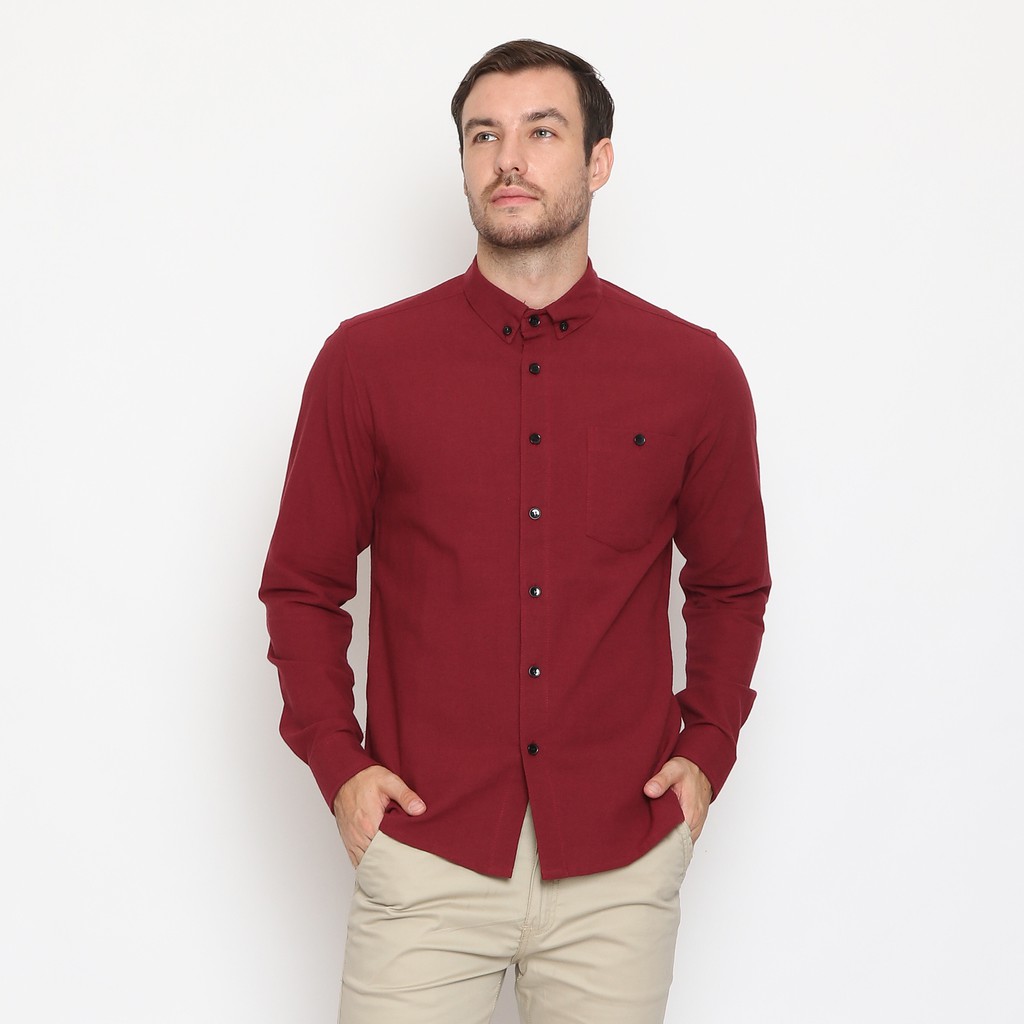 

17Seven Original Kemeja Polos Pria Lengan Panjang 0148-DIRA