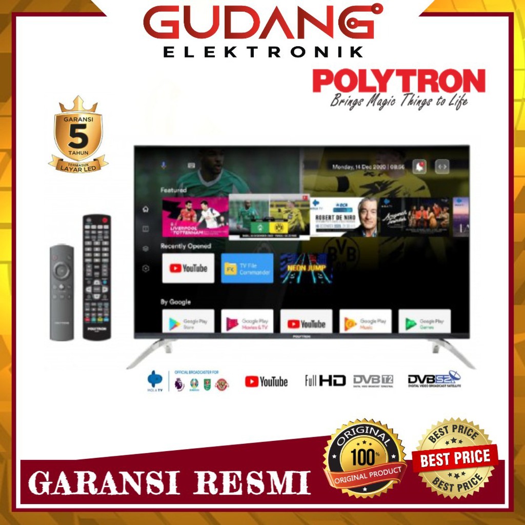 LED TV 40 INCH POLYTRON PLD-40AD8959 ANDROID TV PLD40AD8959 FHD