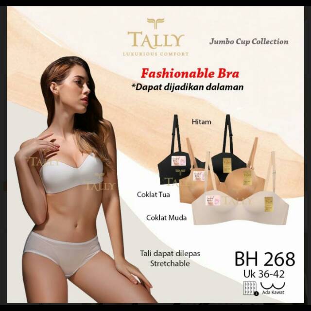 BH Bra Besar Premium 268 Merk Tally Uk 40 & 41