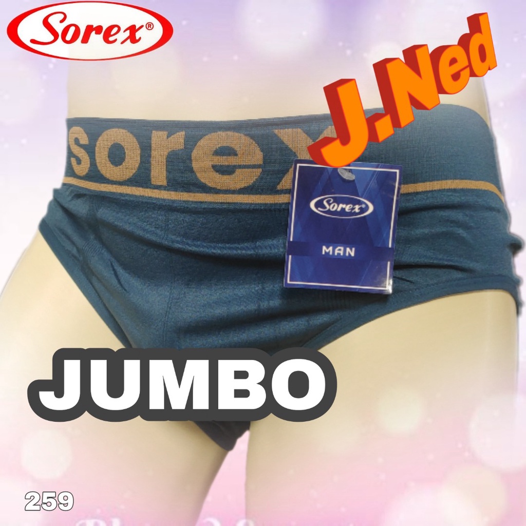 J259D 1 BOX ISI 2 PCS CELANA DALAM PRIA JUMBO SEGITIGA SOREX FREE SIZE