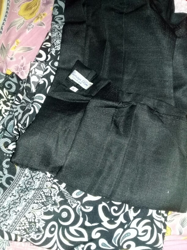 Murni Couple Batik Blouse Kebaya Dan Rok Plisket Pendek Dan Atasan Kemeja Pria