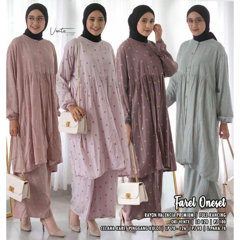 (NEW BEST SELLER) FAREL SETELAN ori VENTE solo / harga termurah / motif terbaru / model terlaris