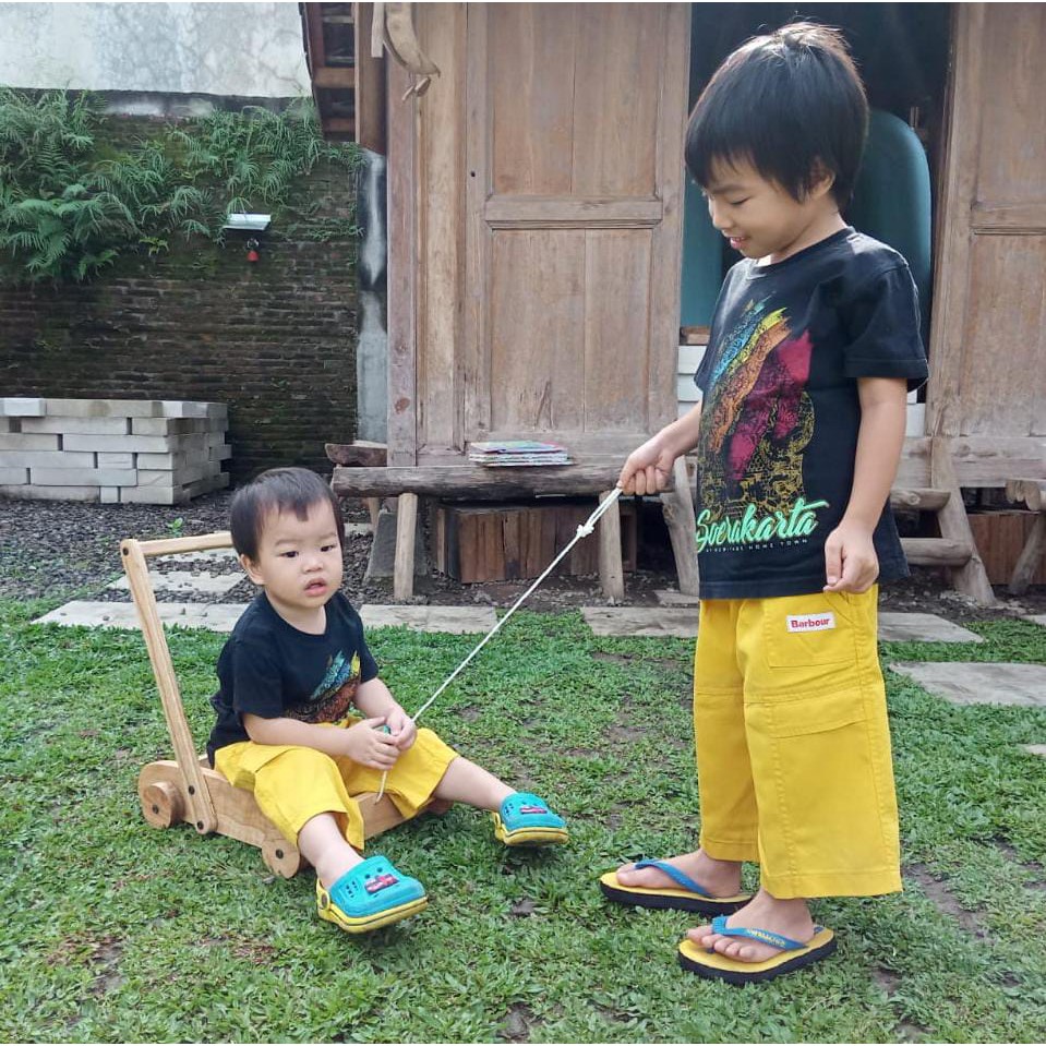 WOODEN PUSH WALKER / KERETA DORONG BAYI KAYU / ALAT BELAJAR JALAN BAYI KAYU /BABYWALKER  731000 / 731100