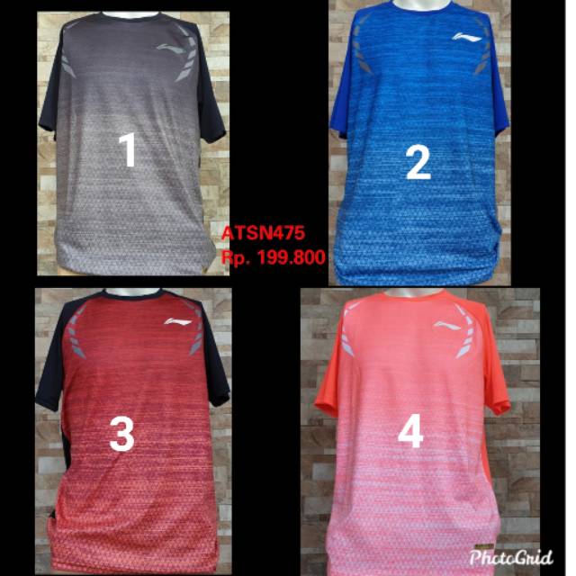 Baju / Kaos / Jersey Badminton LINING ATSN 475 ORIGINAL