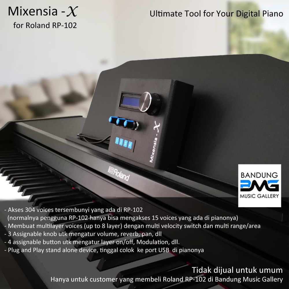 Mixensia X for Roland RP102 Digital Piano / RP 102 - Multi Layer Voice
